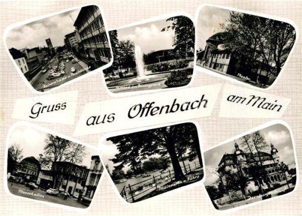 Offenbach Main Kaiserstrasse Paulskirche Parkbad im Bü