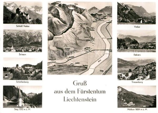 Vaduz und weitere Städte im Fürstentum Liecht
