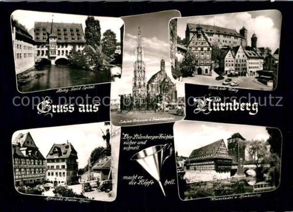 Nuernberg Heilig Geist Spital Burg Schöner Brunne