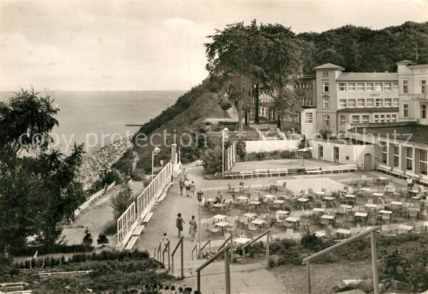 Sellin Ruegen Blick auf Freilichtbühne und Strand