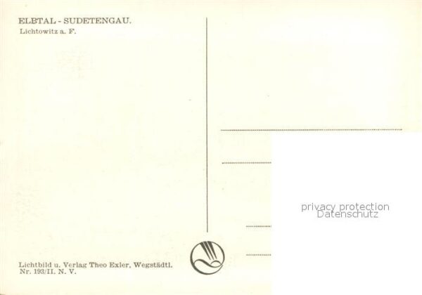 Lichtowitz Tschechien Panorama Elbtal Sudetengau – Bild 2