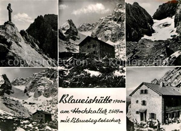 Blaueishuette Berchtesgaden Berghaus am Hochkalter mit Blaueisglets