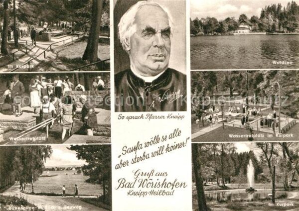 Bad Woerishofen Kurpark Wassertretplatz Birkenallee Heu