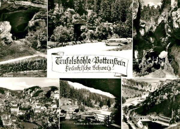 Pottenstein Oberfranken Teufelshöhle Fränkische Schweiz Schwimm