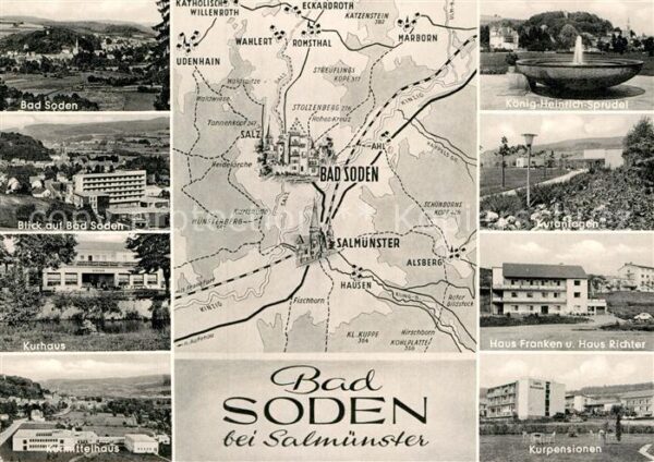 Bad Soden-Salmuenster Stadtpanorama Kurhaus Kurmittelhaus Kön