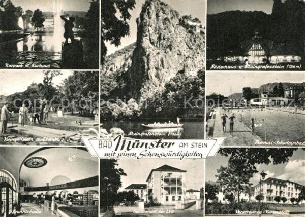 Bad Muenster Stein Ebernburg Kurpark Kurhaus Kleingolfplatz Brunnenh