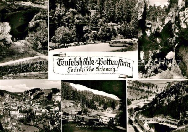 Pottenstein Oberfranken Teufelshöhle Fränkische Schweiz Schwimm