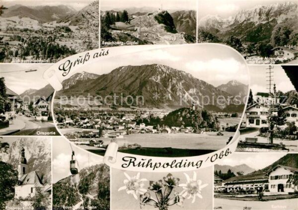 Ruhpolding Alpenpanorama Deutsche Alpenstrasse Ort