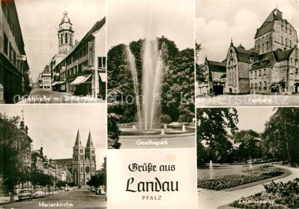Landau Pfalz Marktstrasse Stiftskirche Marienkirche