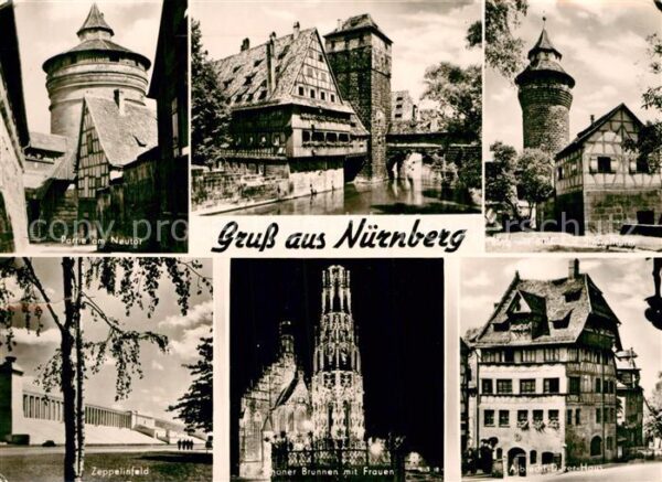 Nuernberg Neutor Henkersteg Burg Sinwellturm Zepp