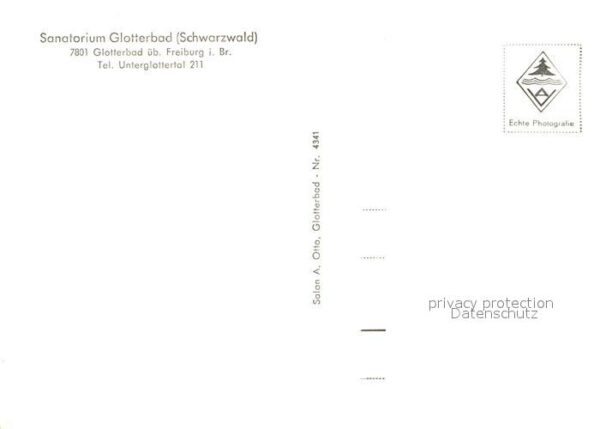 Unterglottertal Sanatorium Glotterbad im Schwarzwald – Bild 2