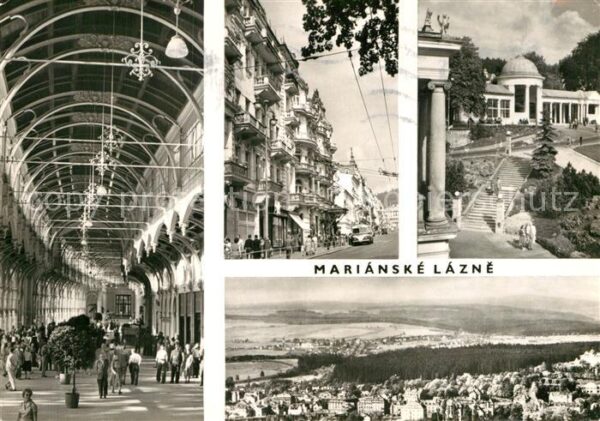 Marianske Lazne Wandelhalle Rudolfbrunnen Strassenparti