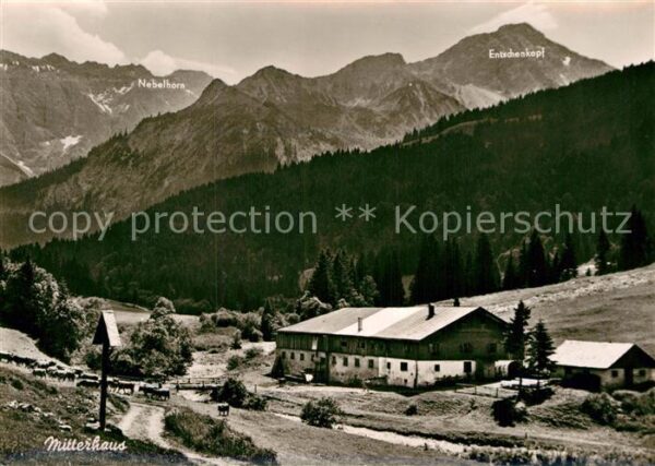 Bad Oberdorf Mitterhaus im Retterschwangtal mit Nebe