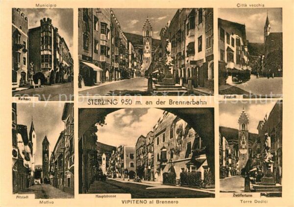 Sterzing Suedtirol Rathaus Altstadt Hauptstrasse Zwölfertu