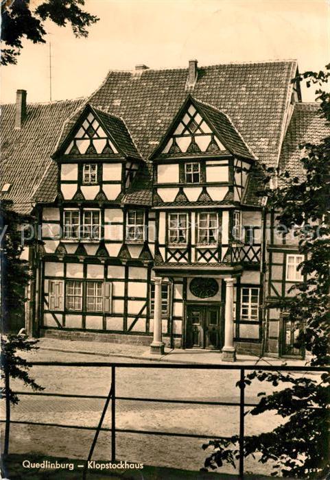 Quedlinburg Klopstockhaus Fachwerkhaus