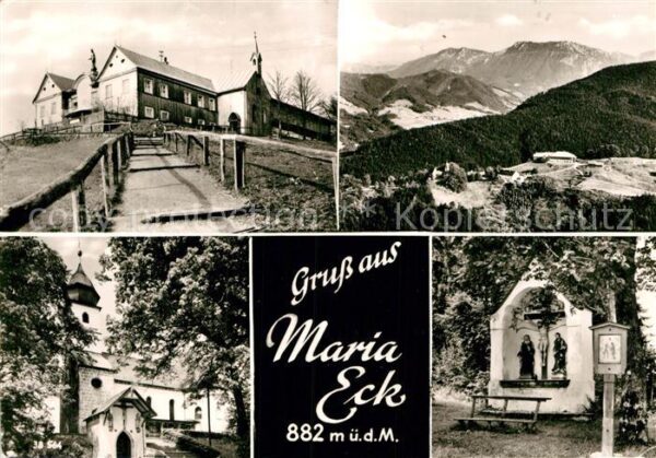 Maria Eck Klostergasthof Kapelle Alpenpanorama