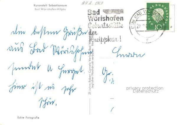 Bad Woerishofen Kuranstalt Sebastianeum – Bild 2