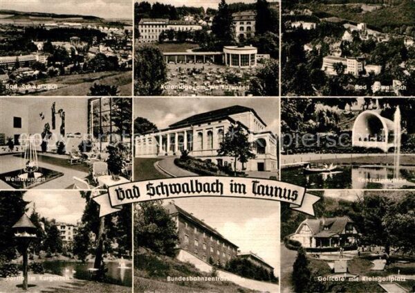 Bad Schwalbach Kuranlage Weinbrunnen Konzertpavillon G