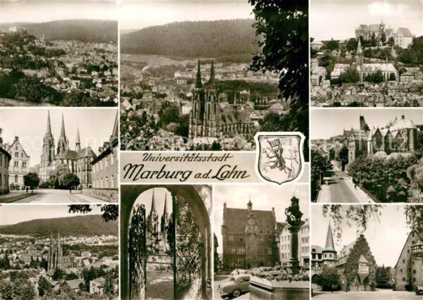 Marburg Lahn Stadtpanorama Universitätsstadt Schloss