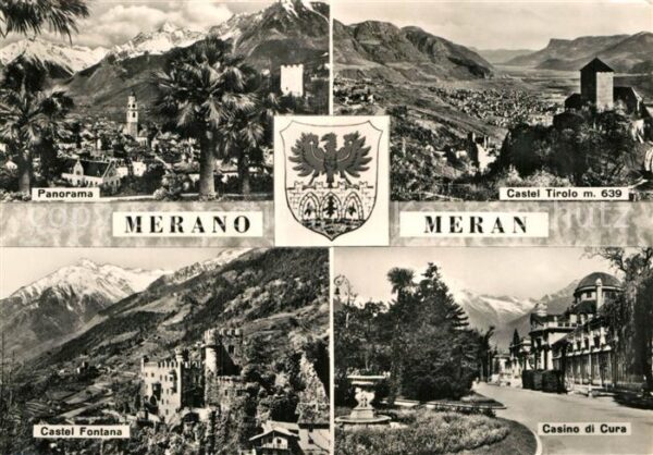 Meran Merano Panorama Texelgruppe Castel Tirolo Cast