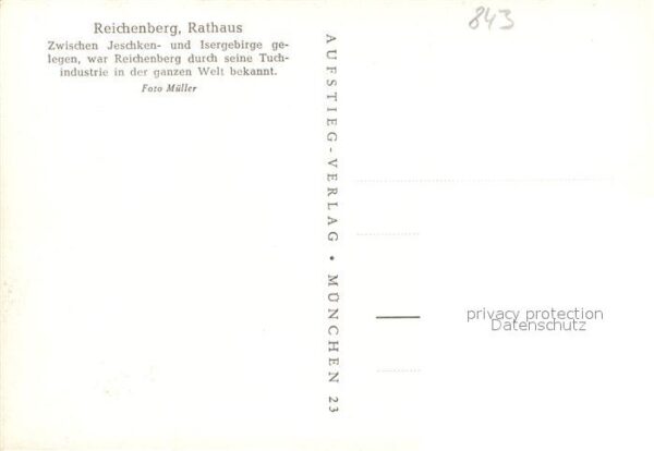 Reichenberg Liberec Boehmen Rathaus – Bild 2