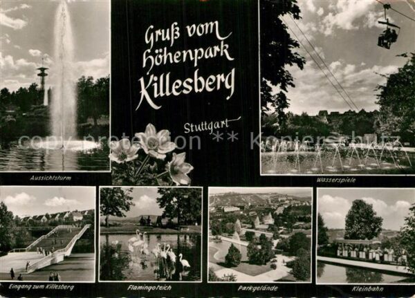 Stuttgart Höhenpark Killesberg Aussichtsturm Font