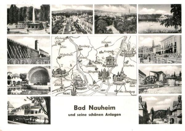Bad Nauheim und seine schönen Anlagen Landkarte
