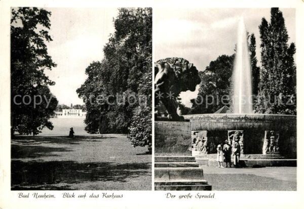 Bad Nauheim Kurhaus Kurpark Grosser Sprudel Löwensk