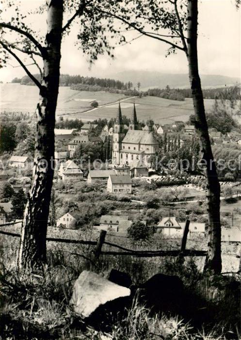 Schirgiswalde Ansicht vom Waldrand aus Handabzug