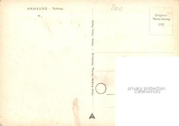 Hamburg Rathaus Nachtaufnahme – Bild 2