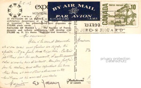Exposition Universelle Internationale Mo Pavillon de la France – Bild 2