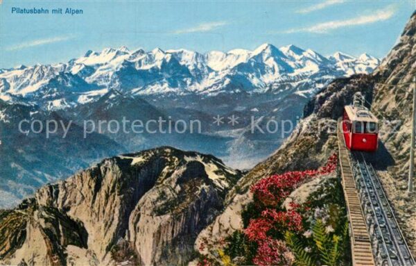 Zahnradbahn Pilatusbahn Alpen