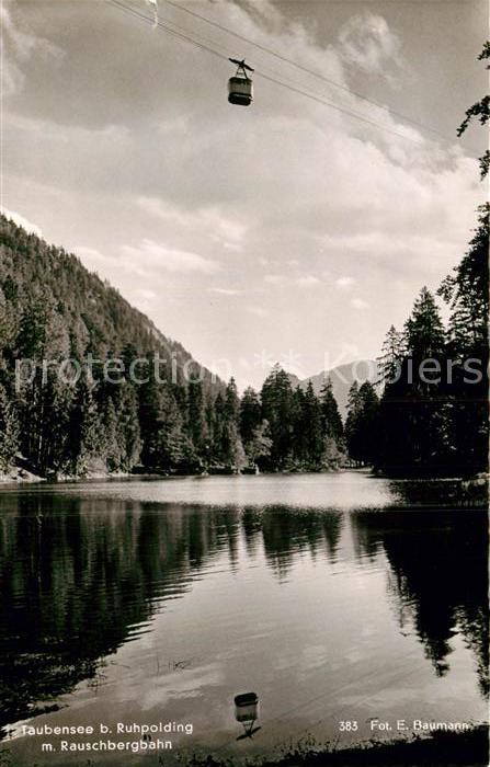 Foto Baumann E. Nr. 383 Taubensee Ruhpolding Seilbahn