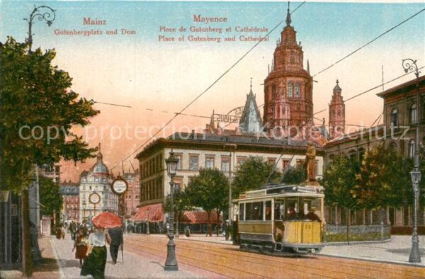 Strassenbahn Mainz Gutenbergplatz Dom