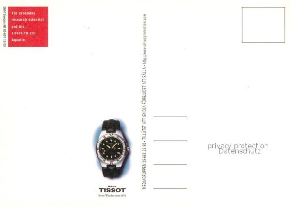 Krokodile Werbung Tissot Swiss Watch – Bild 2