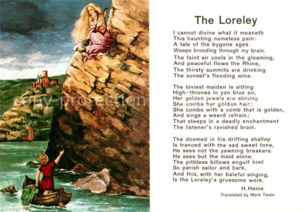 Heine Heinrich Gedicht The Loreley