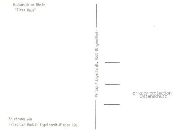 Kuenstlerkarte Friedrich Rudolf Engelhardt Bacharach a – Bild 2