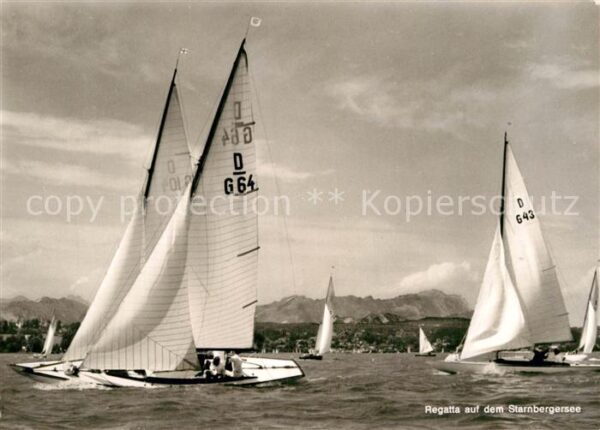 Segelboote Regatta Starnbergersee