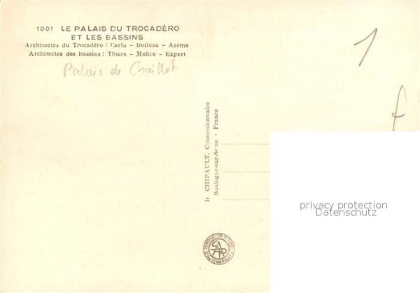 Exposition Internationale Paris 1937 Palais du Trocadero – Bild 2