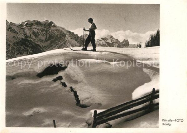 Ski-Langlauf Künstler-Foto König