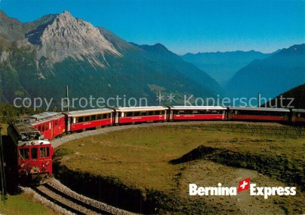 Eisenbahn Bernina-Express Rhätische Bahn Alp Grüm