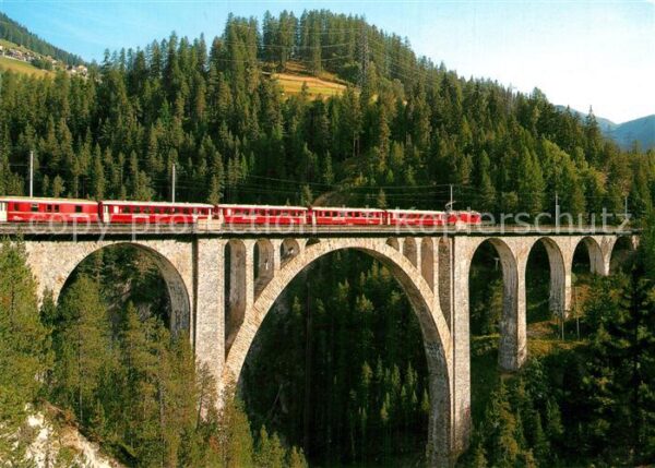 Eisenbahn Wiesner-Viadukt Rhätische Bahn Strecke