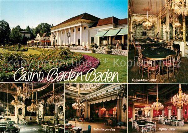 Casino Spielbank Baden-Baden Pompadour-Saal Grüner Saal