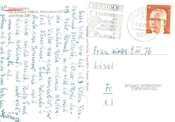 Sessellift Söllereck Schneck Himmelhorn Wilde – Bild 2