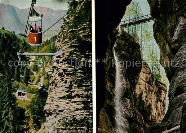 Seilbahn Graseck Partnachklamm Eiserne Brücke