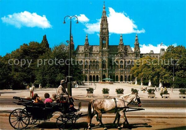 Pferdekutschen Wien Rathaus Fiaker