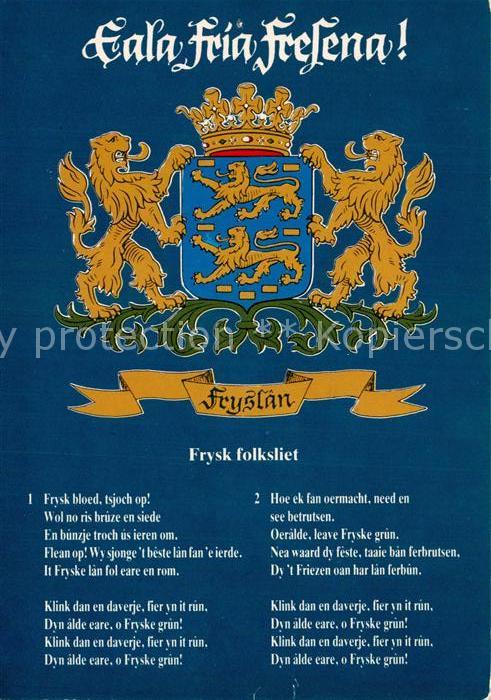 Liederkarte Frysk Folksliet