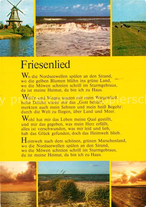 Liederkarte Friesenlied