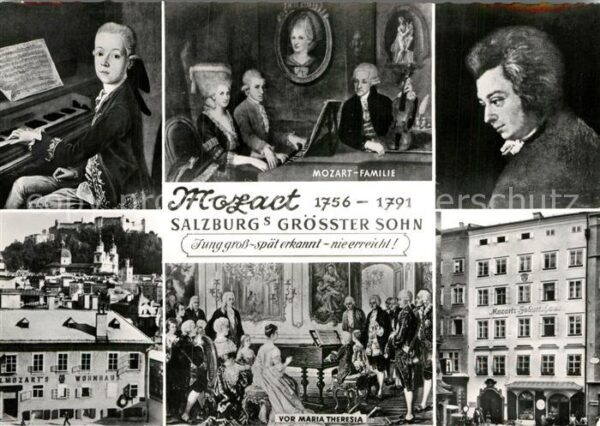 Mozart Wolfgang Amadeus Geburtshaus Maria-Theresia Mozart-Famil