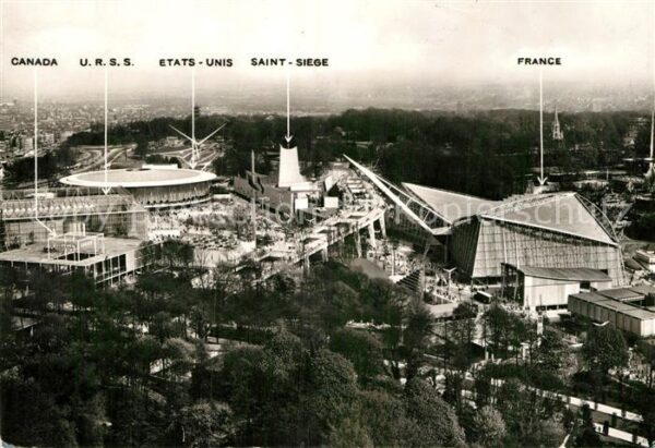 Exposition Universelle Bruxelles 1958 Section Etrangere Quatre Grands France